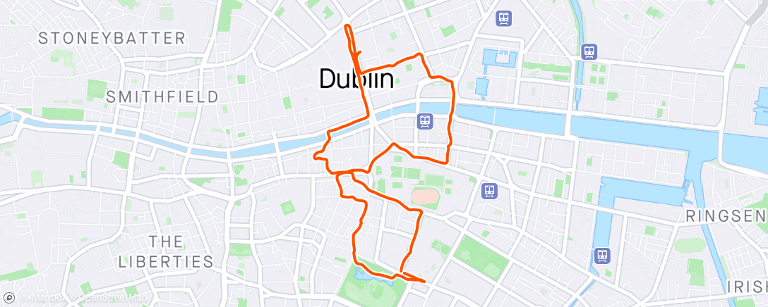 Map of the activity, Dublin