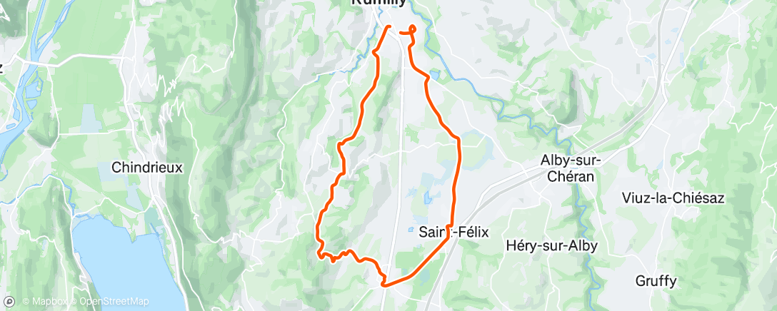 Map of the activity, Mini ride pour le plaisir
