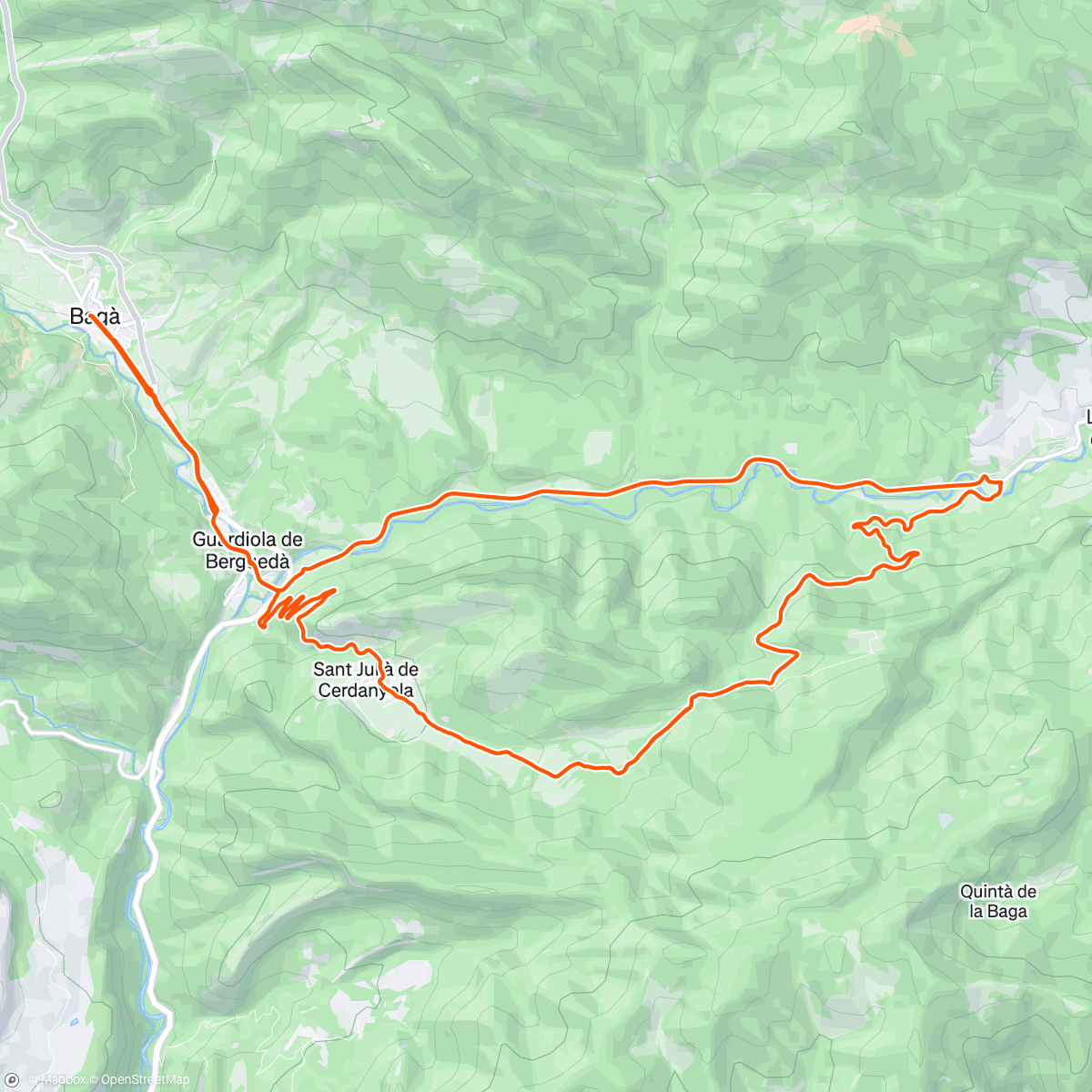 Map of the activity, Lunch Ride 1h30' w/ Pol & Savina