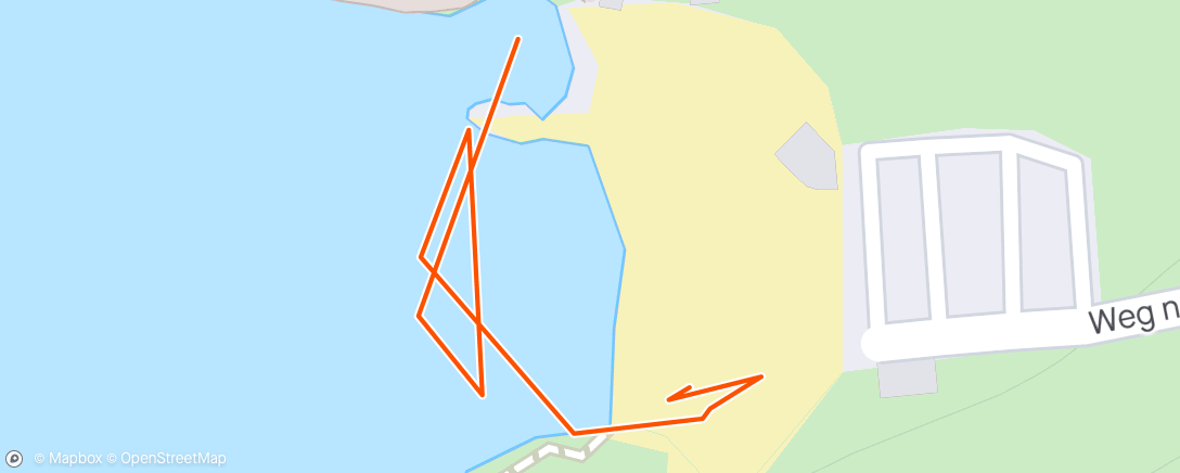 Map of the activity, Swim with turtles curaçao
