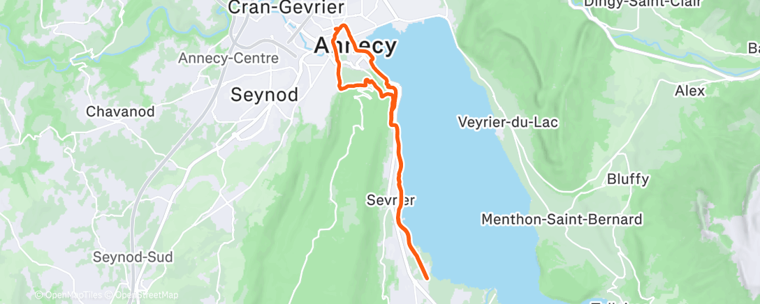 Map of the activity, À vrai dire un peu chiant, mais nécessaire