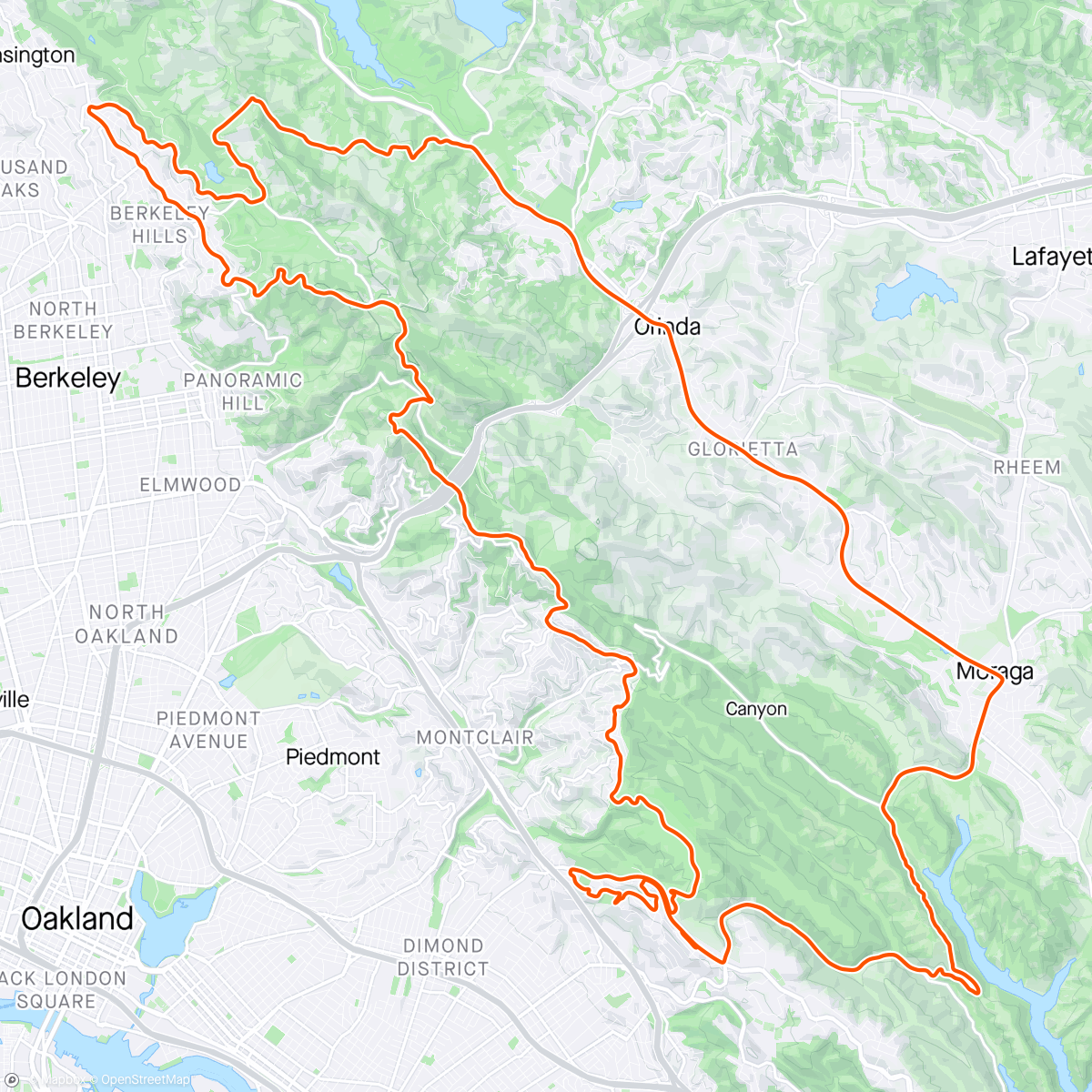 Map of the activity, Sunday Brr-ride!