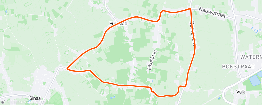 Map of the activity, Puivelde