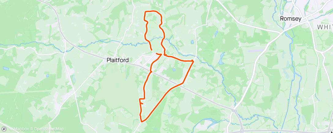 Map of the activity, Ride with Jasper.