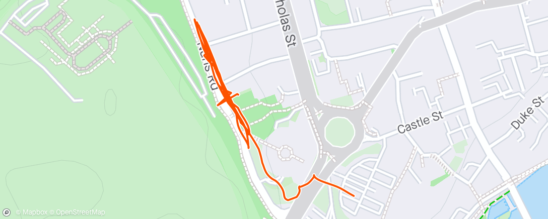 Mapa de la actividad (Run/walk after S&C session at Up & Running)