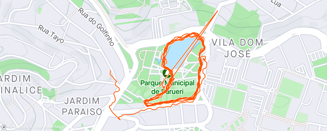 Map of the activity, Caminhada  para soltar as pernas