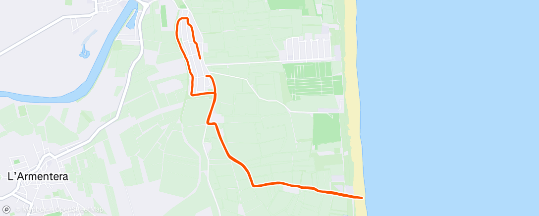 Map of the activity, st Pere Pescador
