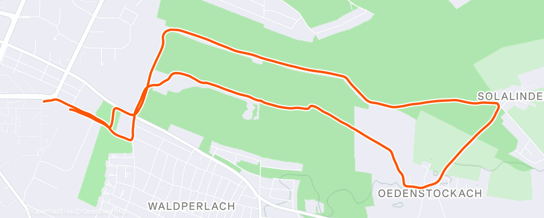 Map of the activity, Siemens Mittagslauf
