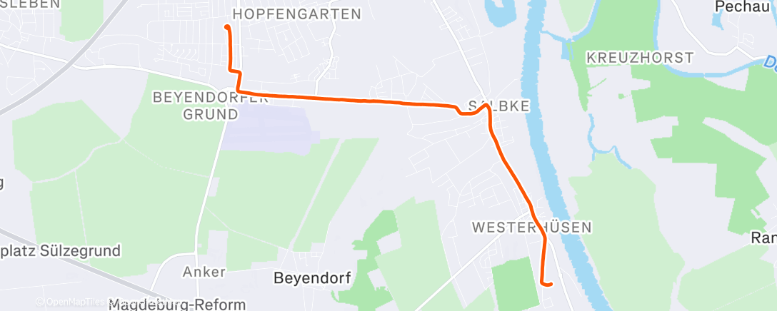 Map of the activity, Morning Ride