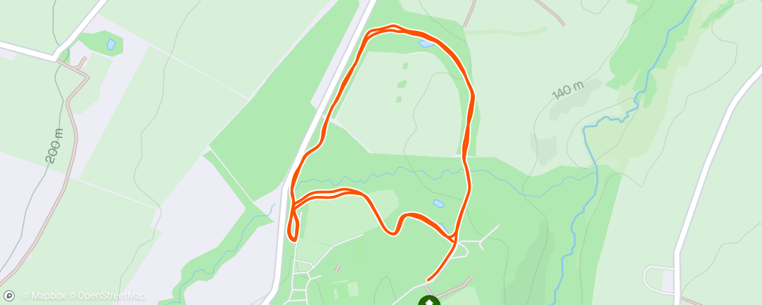 Map of the activity, Vogrie Parkrun