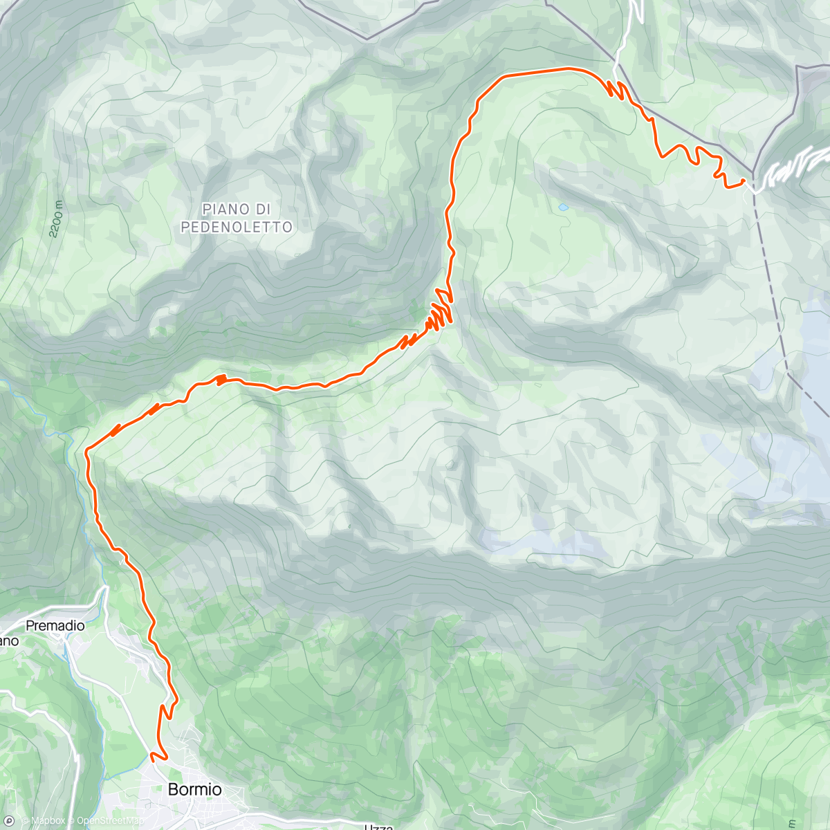 Map of the activity, ROUVY - Bormio to Passo Stelvio | Italy
