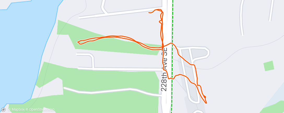 Map of the activity, Afternoon Walk