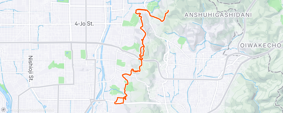 Peta aktivitas, Morning Trail Run