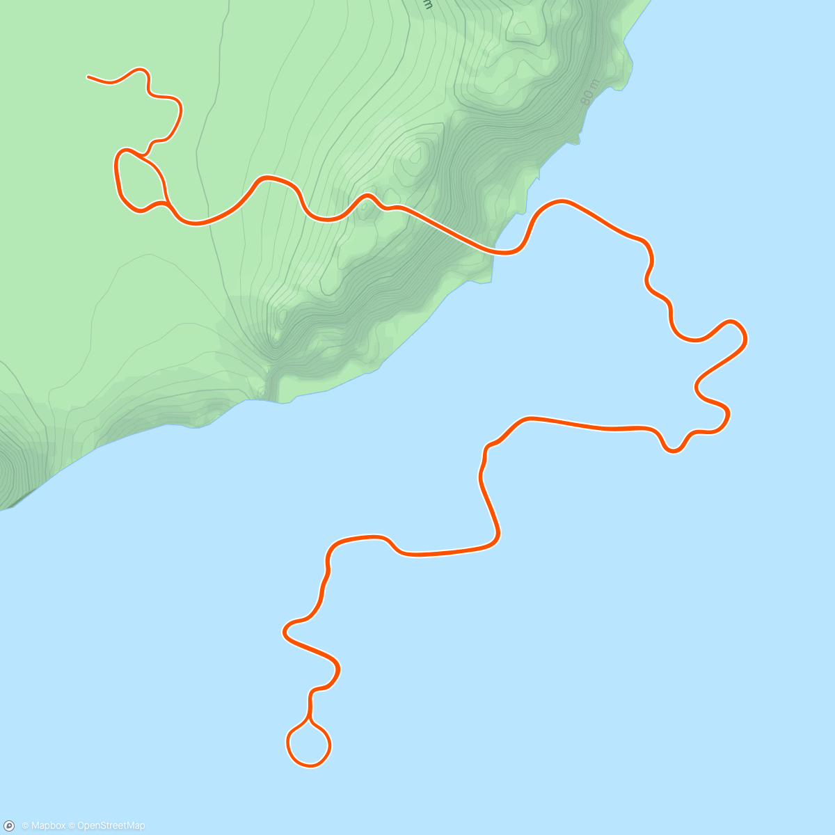 Map of the activity, Zwift - Tempus Fugit in Watopia