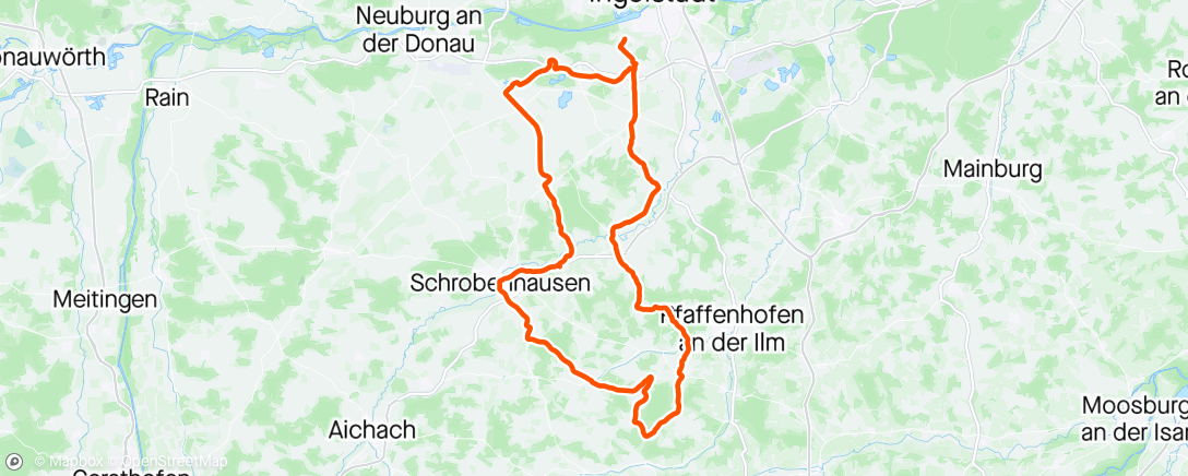 Map of the activity, Geroldsbach Runde ,,Team Almschänke‘‘ 😄👍🍻🍻