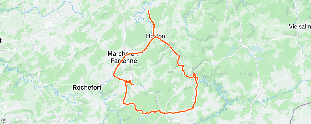 Map of the activity, Sortie vélo le midi