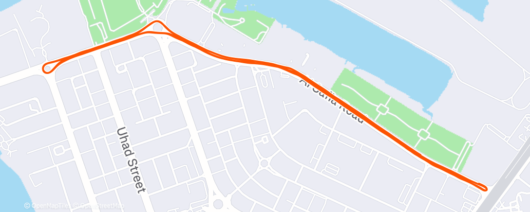 Map of the activity, 10km d’Ajman 🇦🇪 - 11e