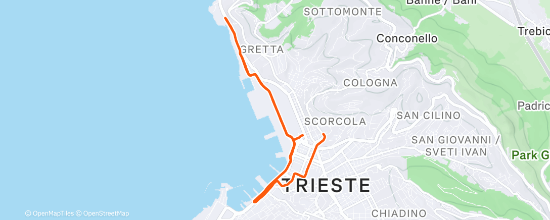 Map of the activity, 12x(1’+1’)