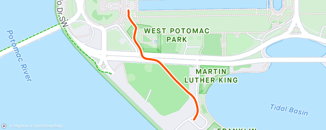 Map of the activity, Morning Walk