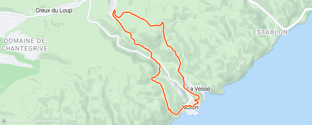 Mapa de la actividad, Lunch Trail le Rove with le Raph