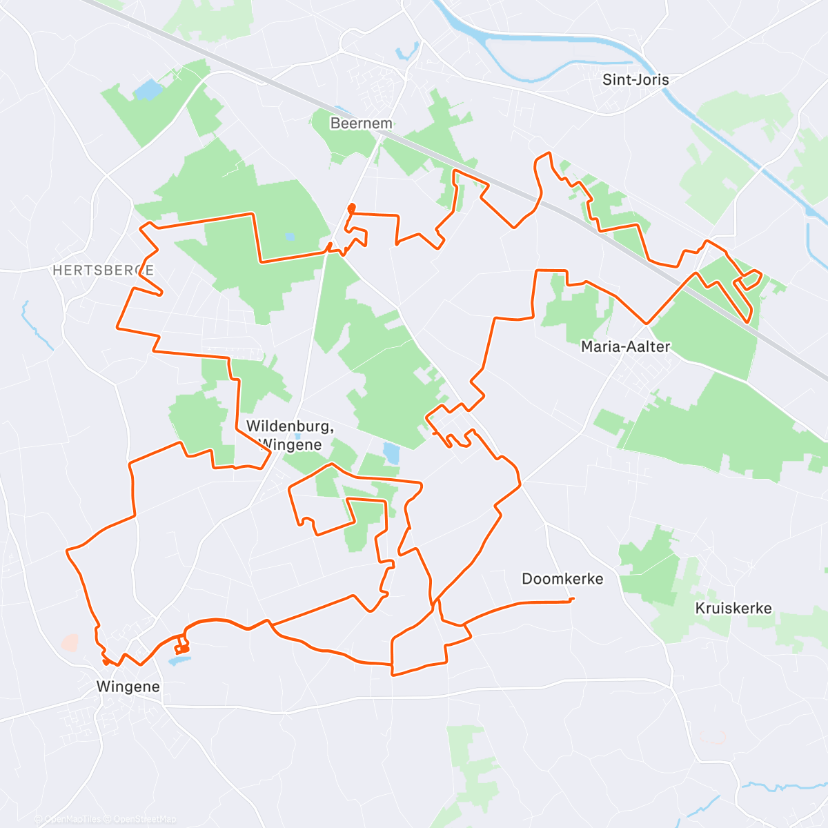 Map of the activity, VTT Wingene ❄️