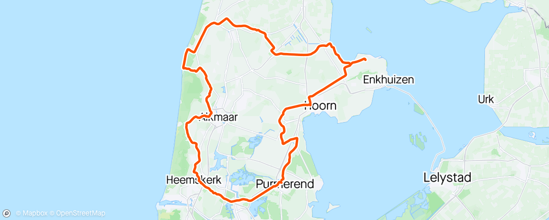 アクティビティ「Weg - Ronde van Noord-Holland - Met de gebroeders La Port opstap incl. pannenkoeken stop in Andijk!」の地図