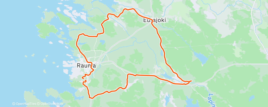 Map of the activity, Tapaninpäivä ajelu🚴‍♂️