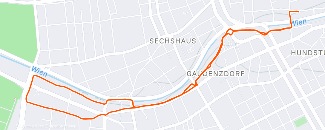 Map of the activity, Morning Run