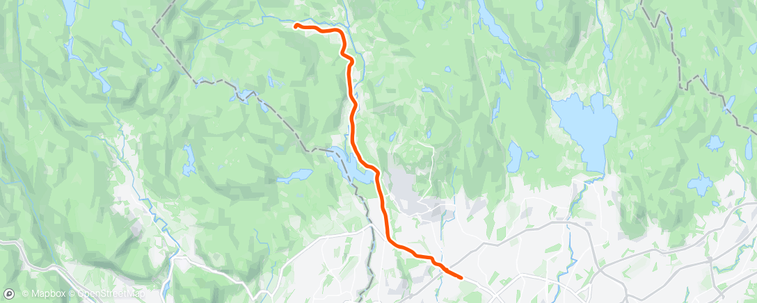Map of the activity, Årets første Sørk, 5x8min med god gass