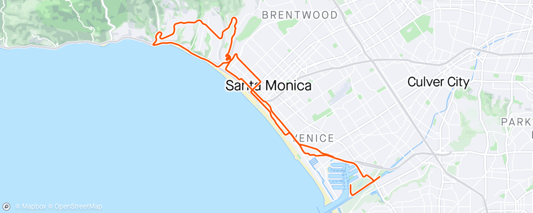 Map of the activity, Pedal Mafia LA Ride