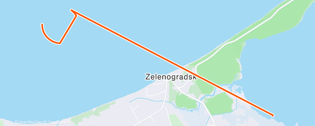 Map of the activity, Утренний велозаезд