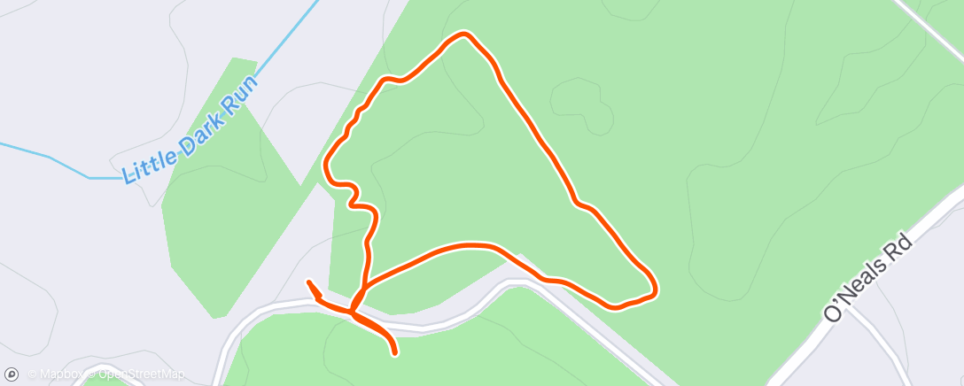 Map of the activity, Hoover Ridge