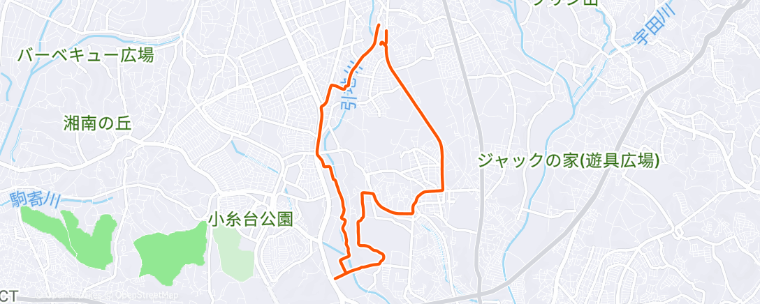 Карта физической активности (朝のランニング)