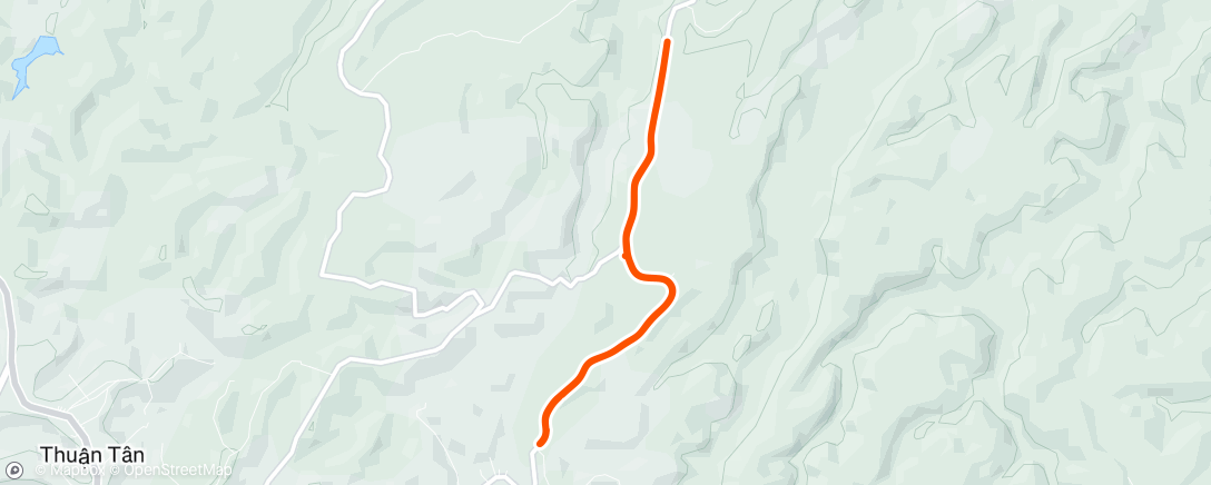 Map of the activity, Morning Run