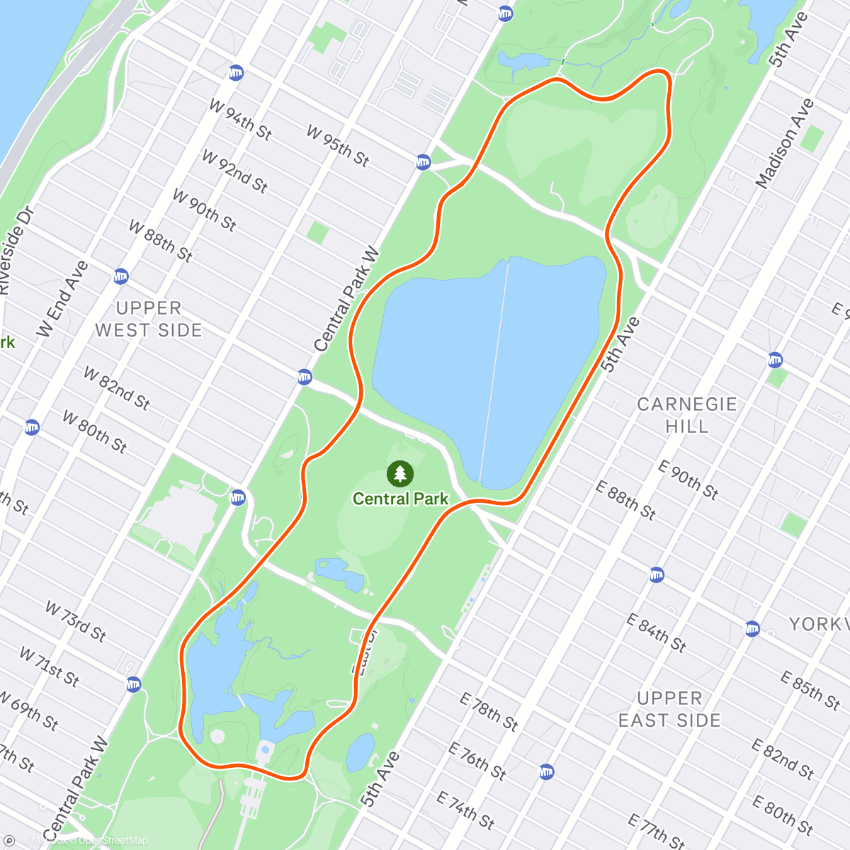 Map of the activity, Zwift - The 6 Train in New York