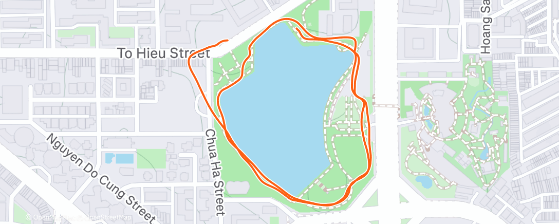 Map of the activity, Chạy ngoài trời