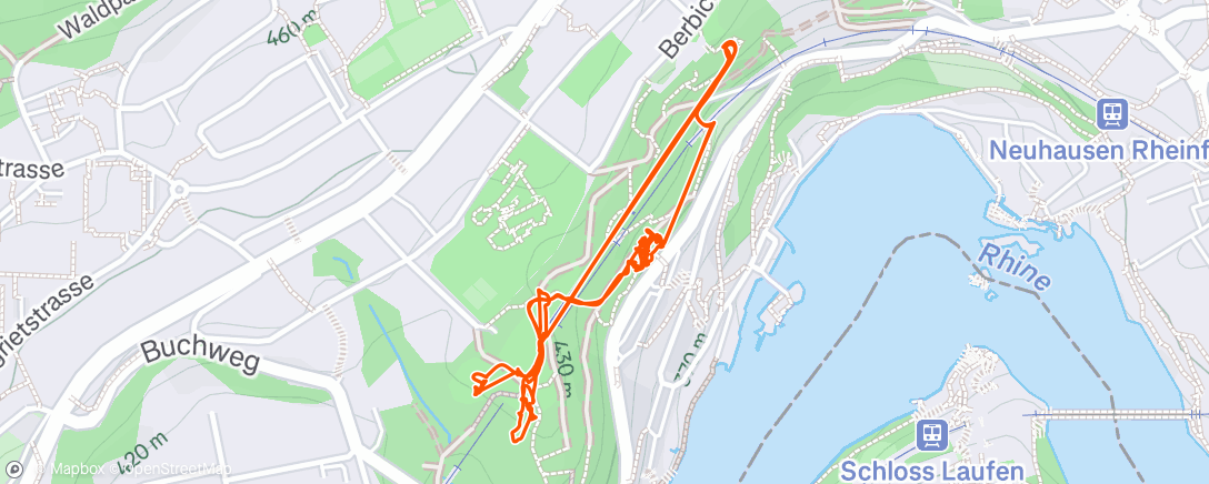 Map of the activity, Seilpark Rheinfall ft. copebit
