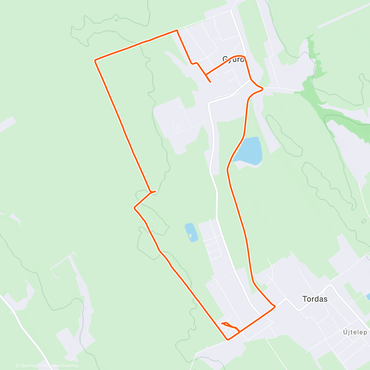 Map of the activity, Gyúró ❄️☃️