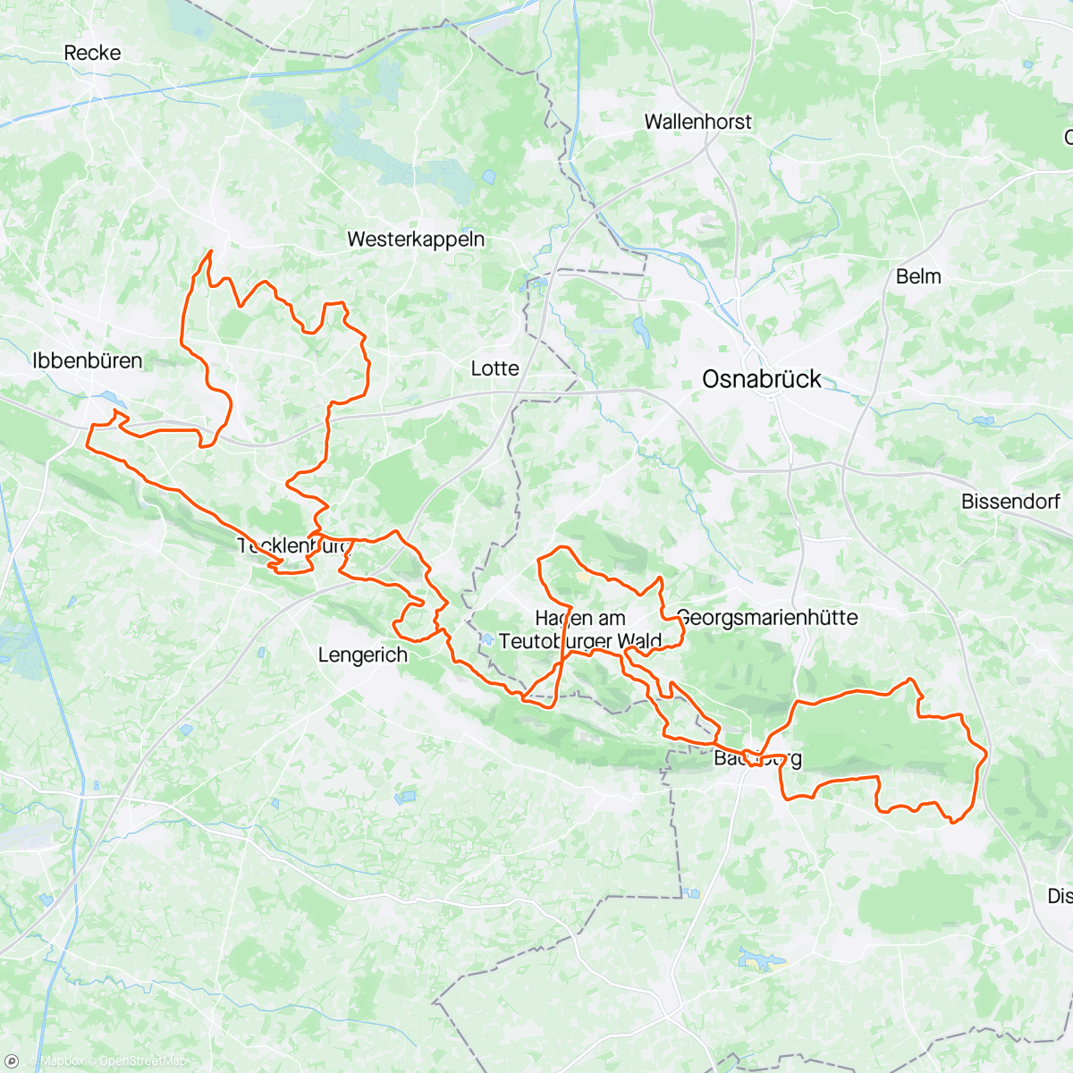Map of the activity, #Teutoburgerwald;)✅️