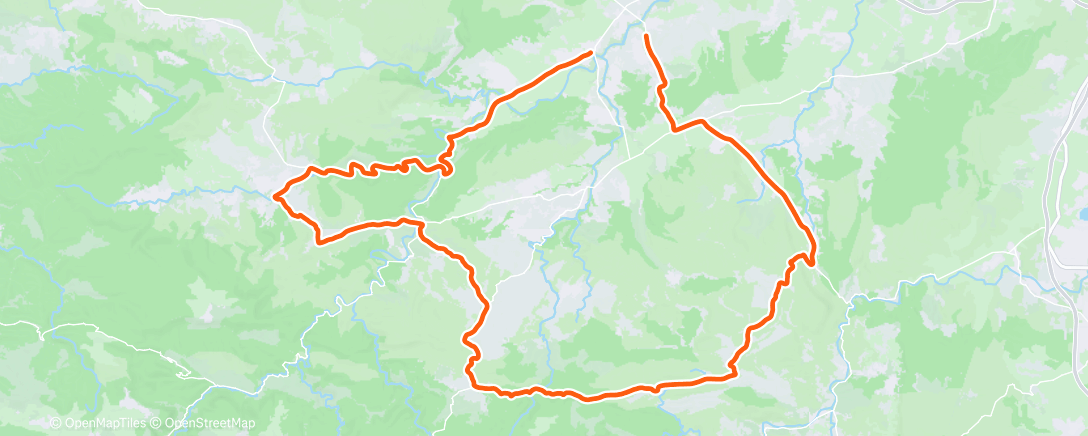 Map of the activity, Sortie vélo dans l'après-midi