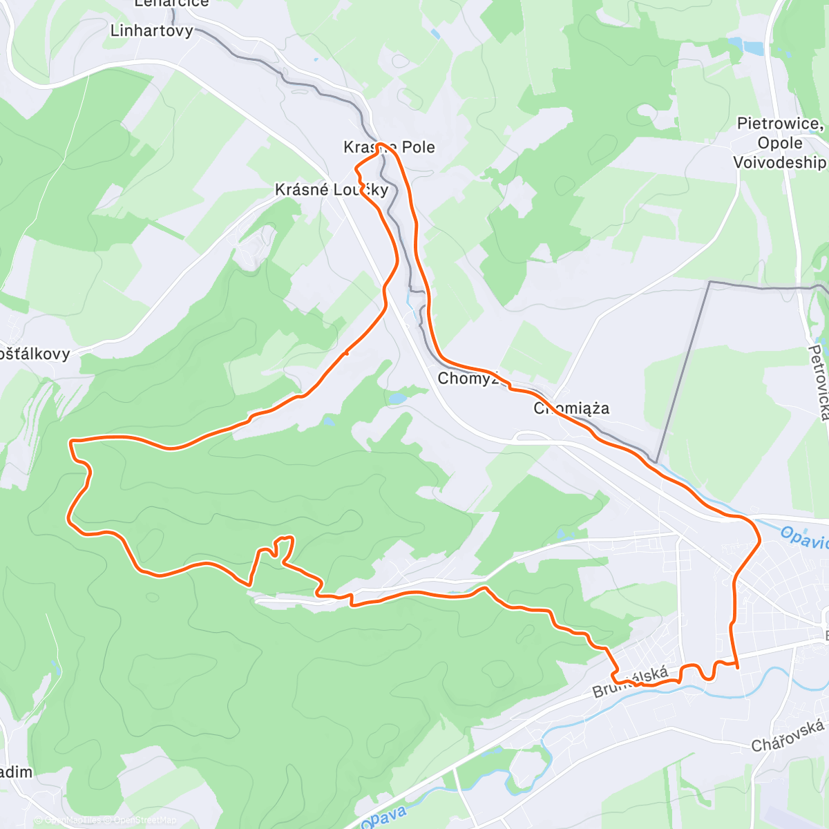 Map of the activity, Sváteční rozhledna Tinkera Juareze