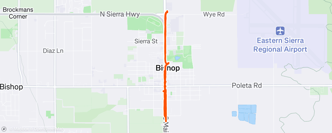 Map of the activity, Morning Walk