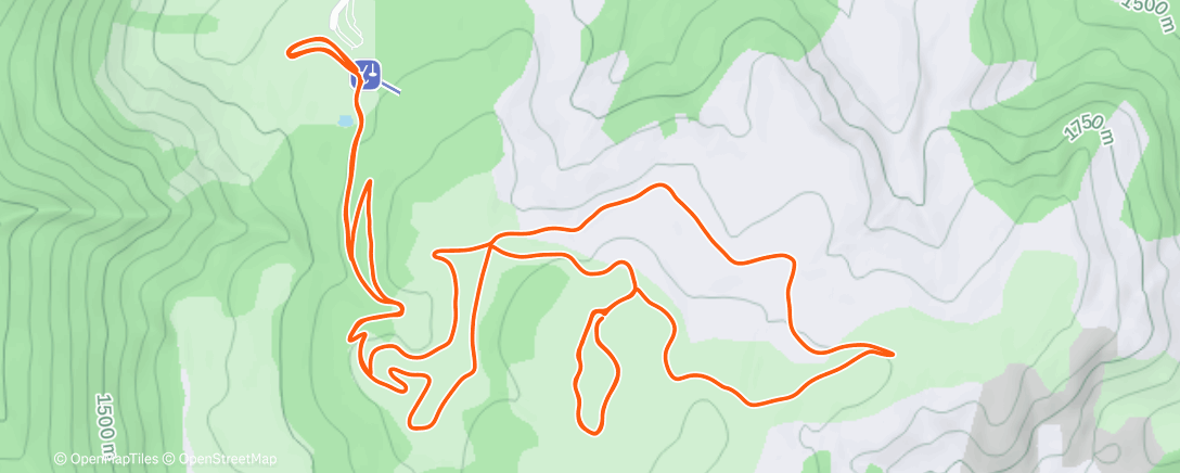 Map of the activity, Beille skating #6
