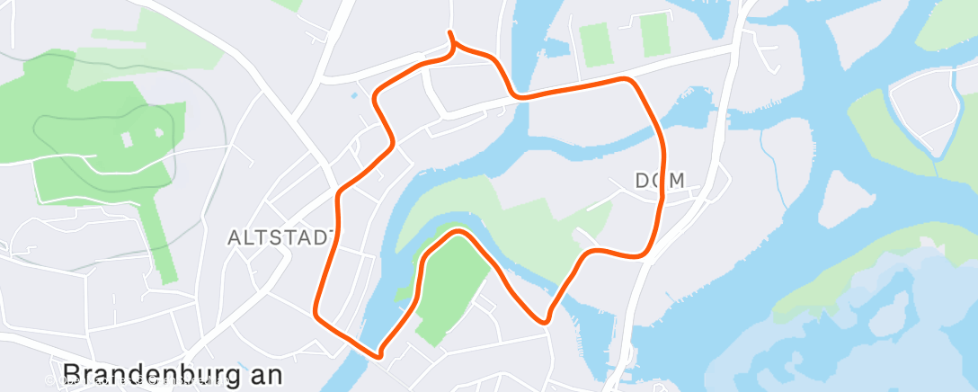 Map of the activity, Afternoon Walk