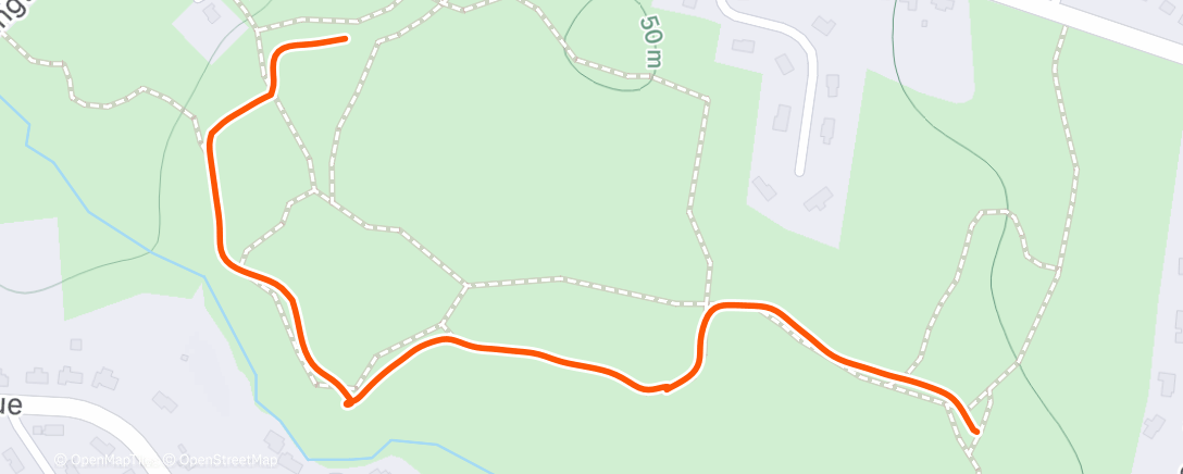 Map of the activity, Lunch Walk