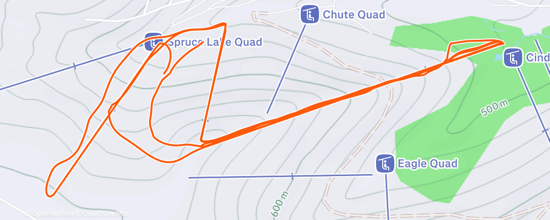 Map of the activity, Afternoon Sess, Avoiding Lake Effect Snow