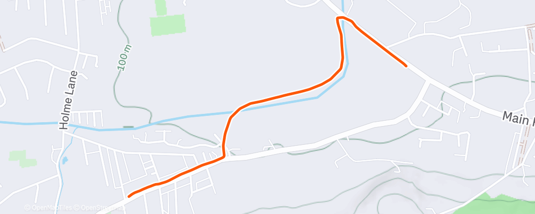 Map of the activity, Evening Walk
