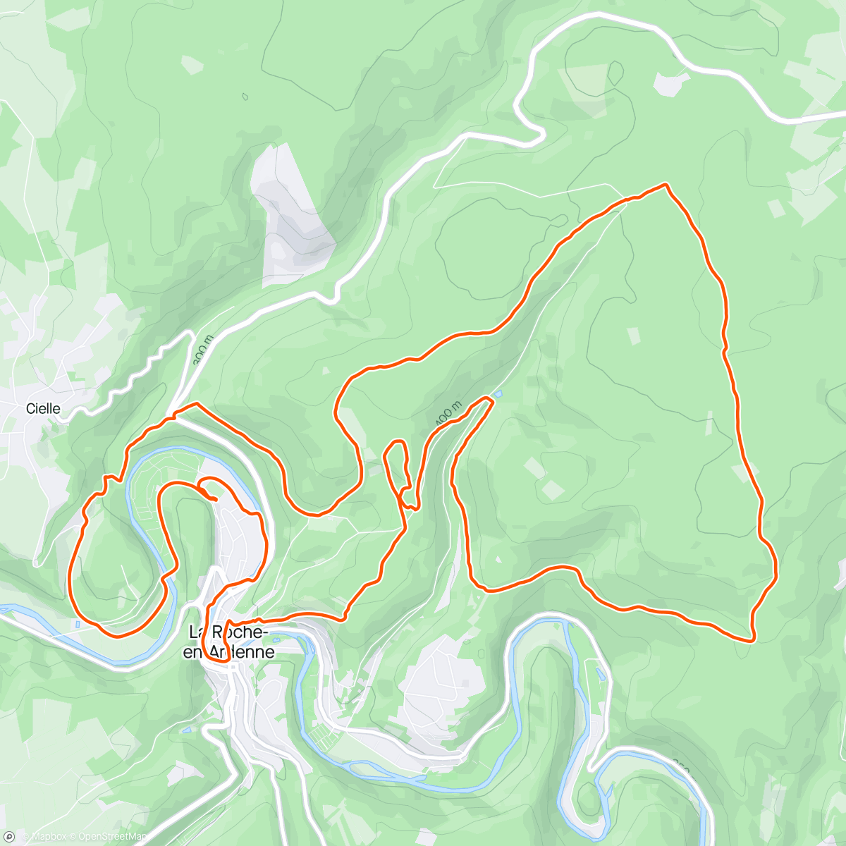 Mapa de la actividad, Trail des boucles ardennaises 🇧🇪