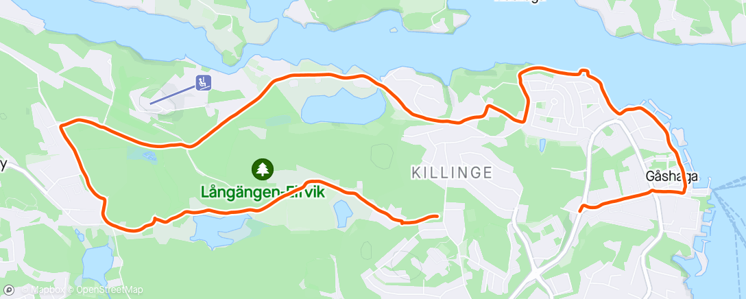 Map of the activity, Löp med vagn