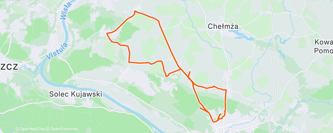 Map of the activity, Morning Gravel Ride
